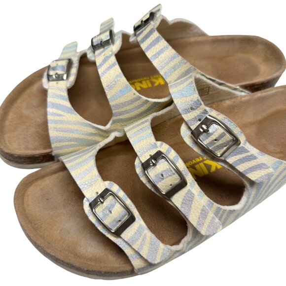 Viking Banff Three-Strap Comfort Sandals – Zebra Print White/Pearl – Size 40 / U - Picture 9 of 13